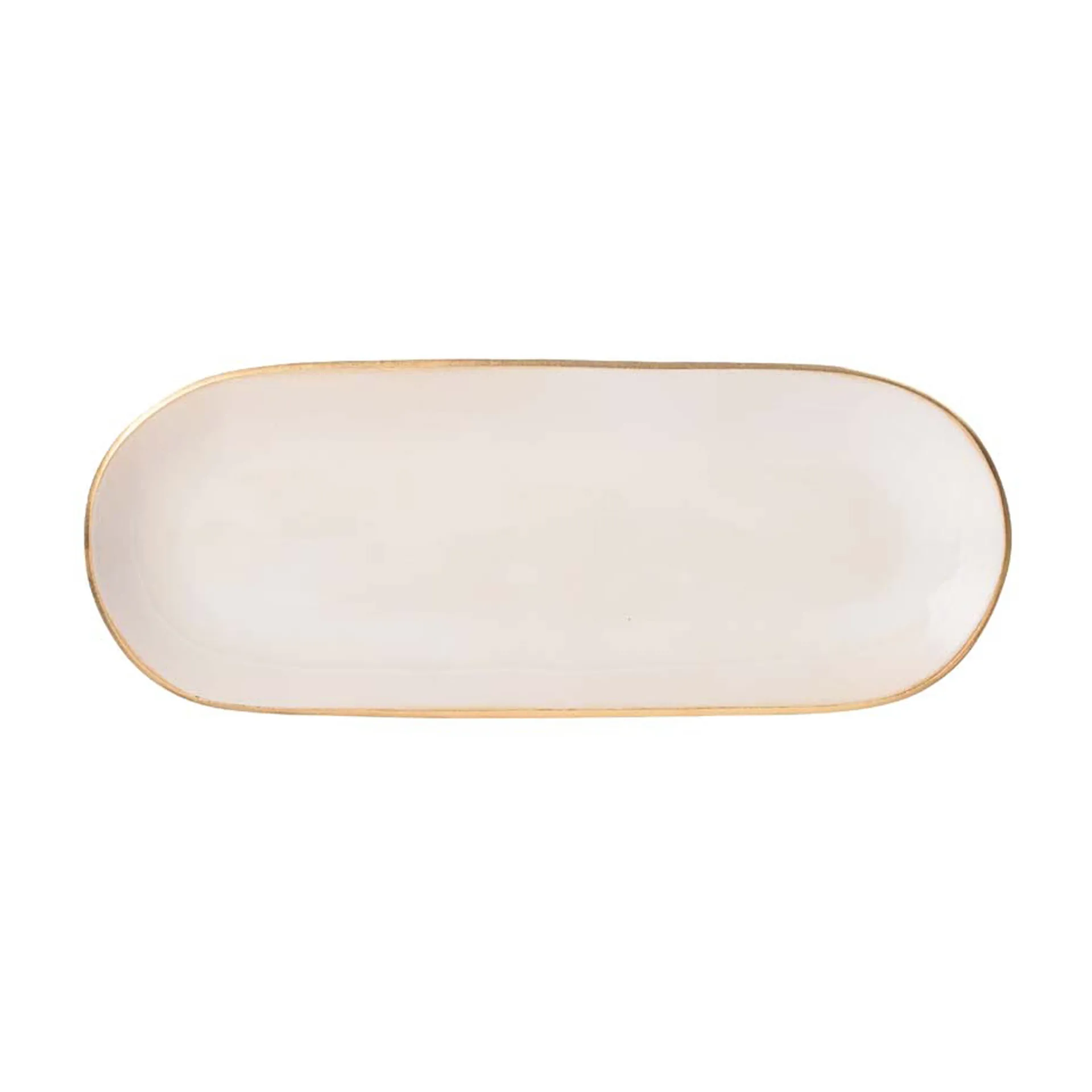 Plat de service Heirol x Nosse Edge 12,2x30 cm, Gold Heirol