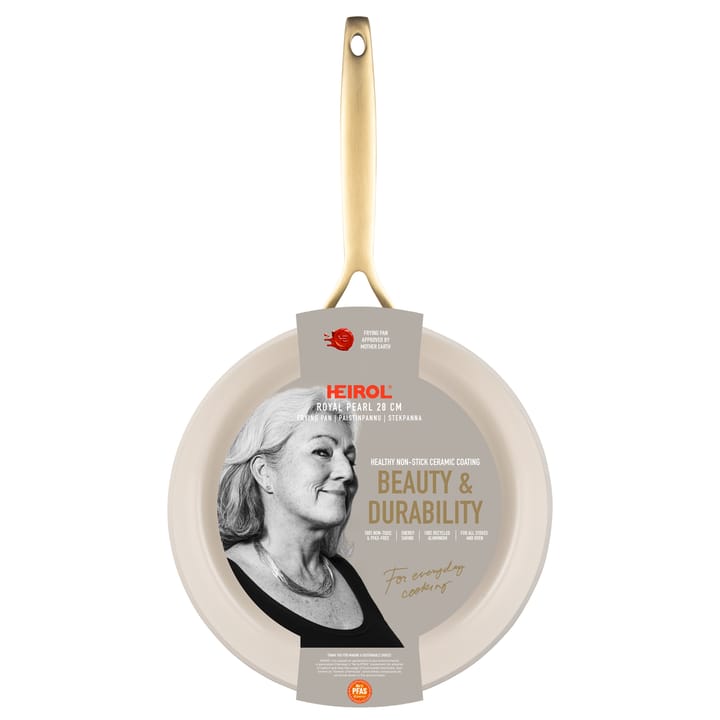 Poêle Heirol Royal Pearl Ø28 cm, Blanc-or Heirol