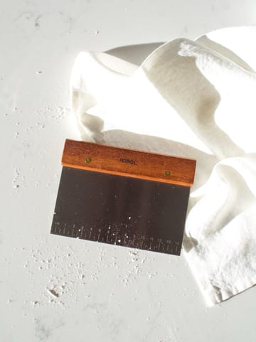 Raclette à pâte avec manche en bois - Bois de rose-acier inoxydable - Heirol