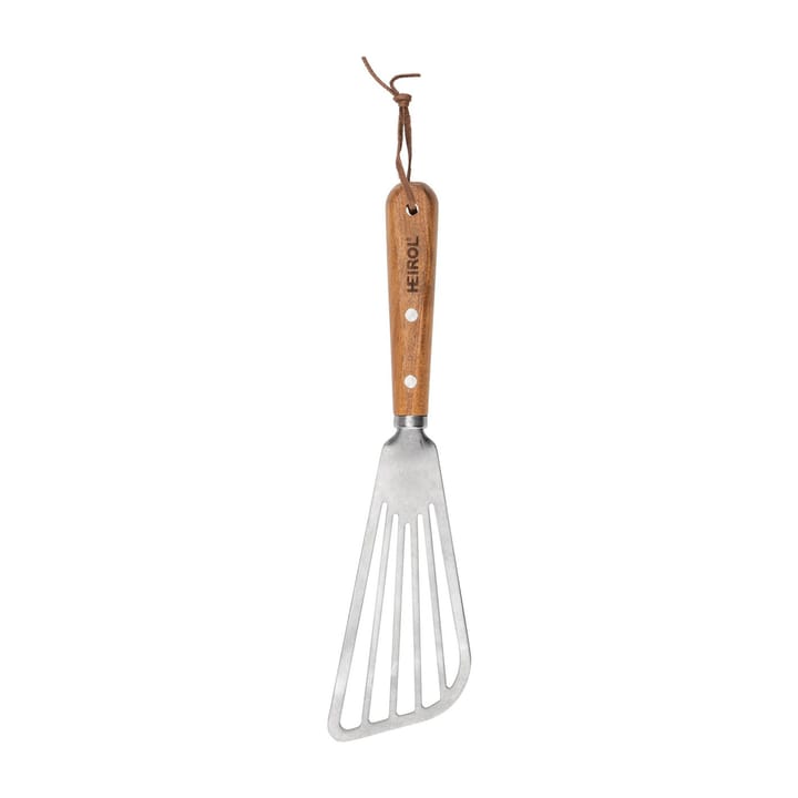 Spatule ajourée en acier inoxydable 30 cm - Hêtre - Heirol