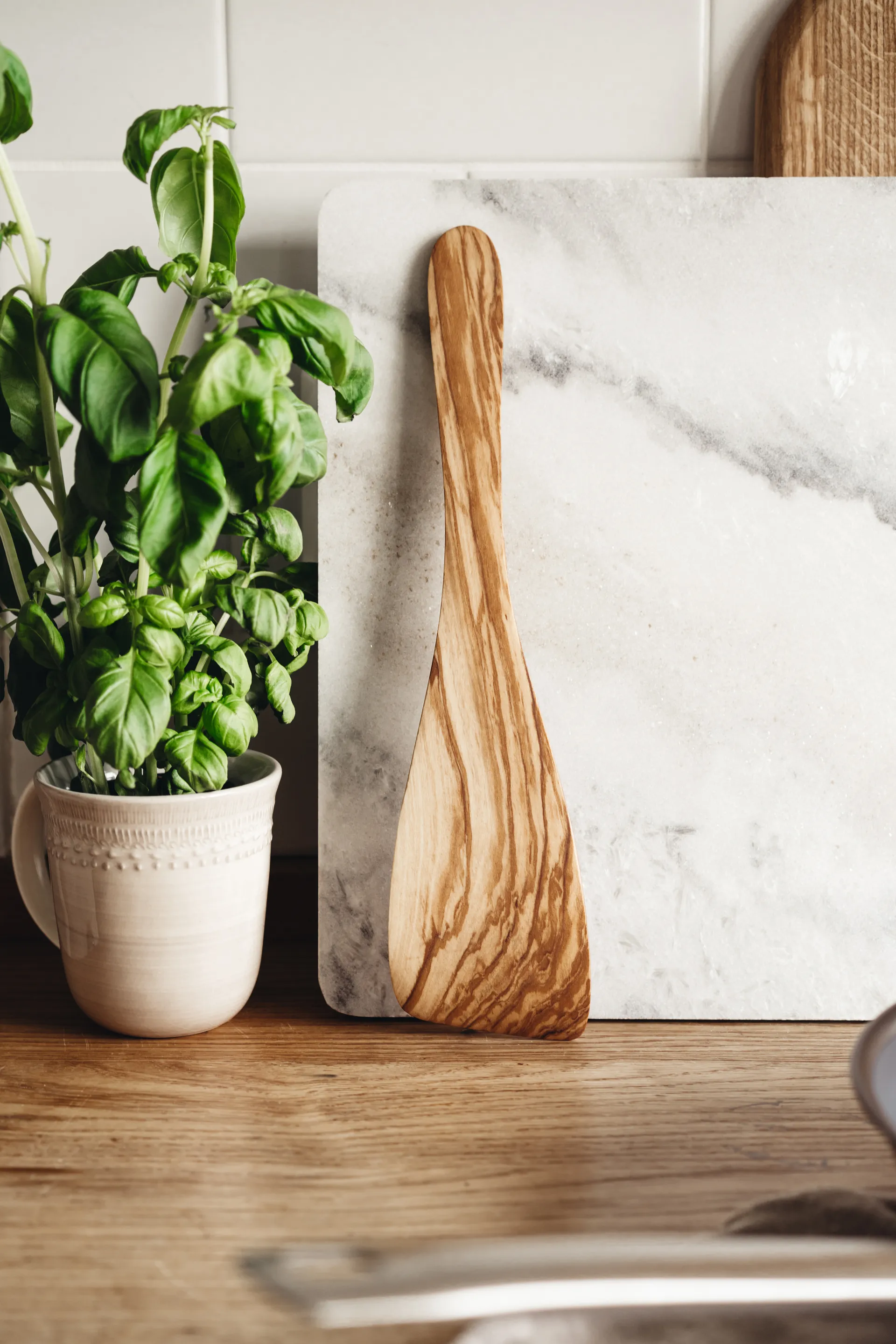 Spatule Heirol en bois d'olivier, 32 cm Heirol