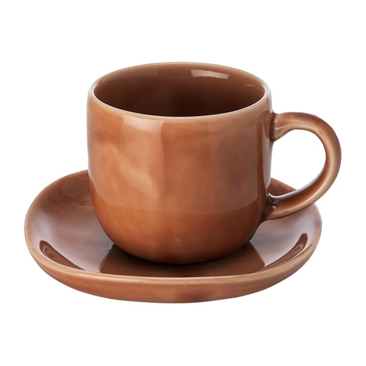 Tasse avec soucoupe Heirol x Nosse Svelte 12 cl - Terracotta - Heirol