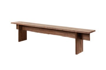 Banc Bookmatch 210 cm - Noyer - Hem