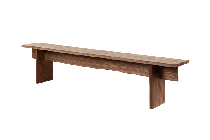 Banc Bookmatch 210 cm, Noyer Hem