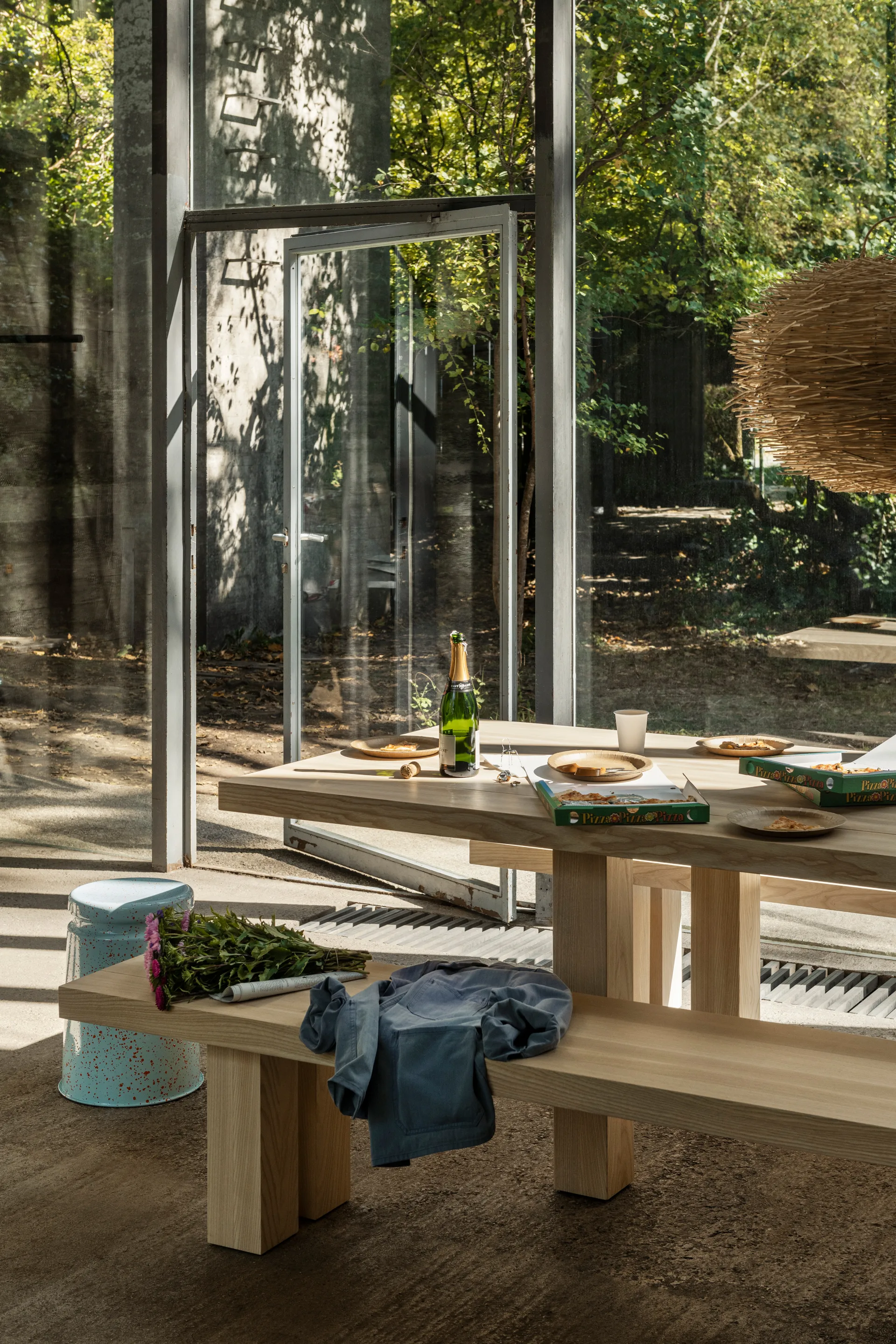 Banc Max 43x250 cm, Frêne Hem