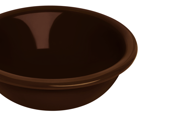 Bol Bronto Ø17 cm Lot de 2, Brown Hem