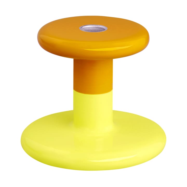 Bougeoir Pesa Low 11 cm - Honey yellow-sulfur yellow - Hem