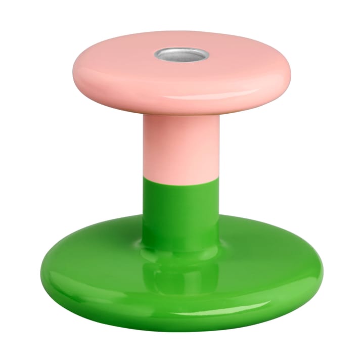 Bougeoir Pesa Low 11 cm - Pink-green - Hem