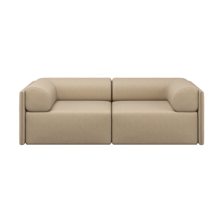 Canapé Palo Block 2 places avec accoudoirs Low 200 cm - Beige - Hem