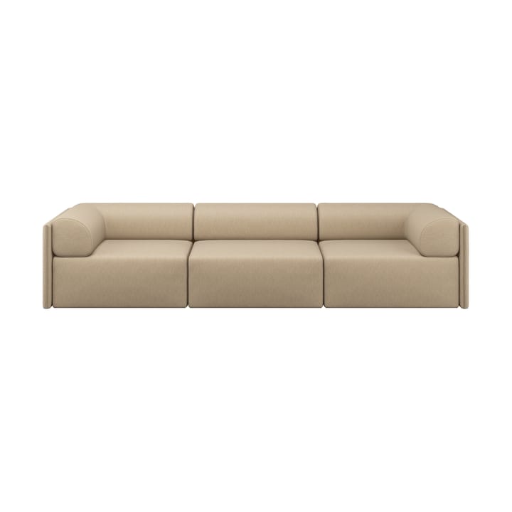 Canapé Palo Block 3 places avec accoudoirs Low 295 cm - Beige - Hem