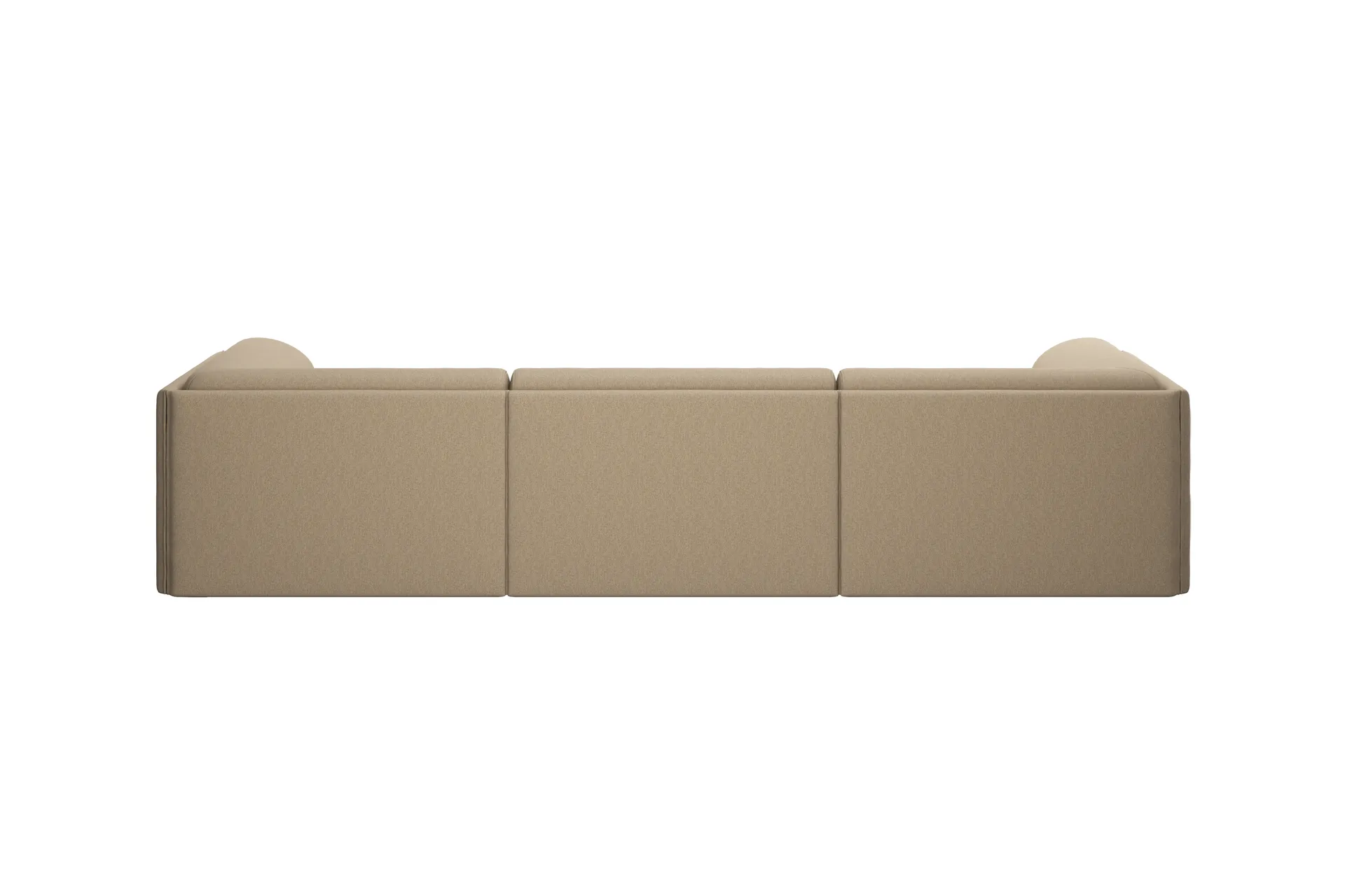 Canapé Palo Block 3 places avec accoudoirs Low 295 cm, Beige Hem