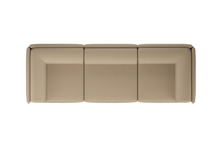 Canapé Palo Block 3 places avec accoudoirs Low 295 cm, Beige Hem