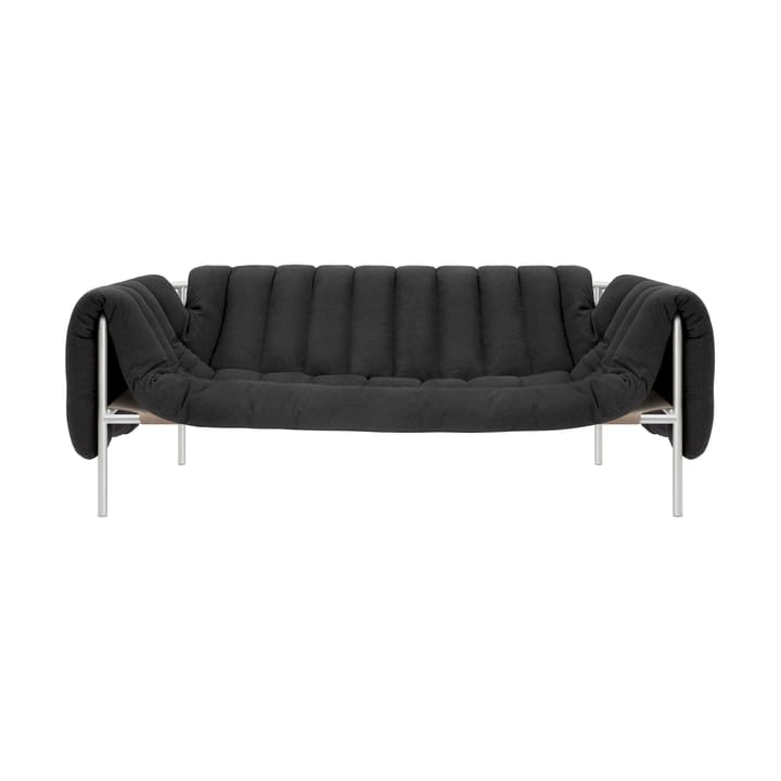 Canapé Puffy 2,5 places 205 cm - Anthracite-acier inoxydable - Hem