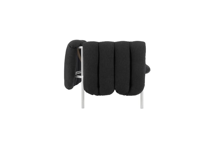 Canapé Puffy 2,5 places 205 cm, Anthracite-acier inoxydable Hem