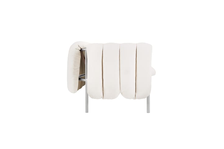 Canapé Puffy 2,5 places 205 cm, Natural-acier inoxydable Hem