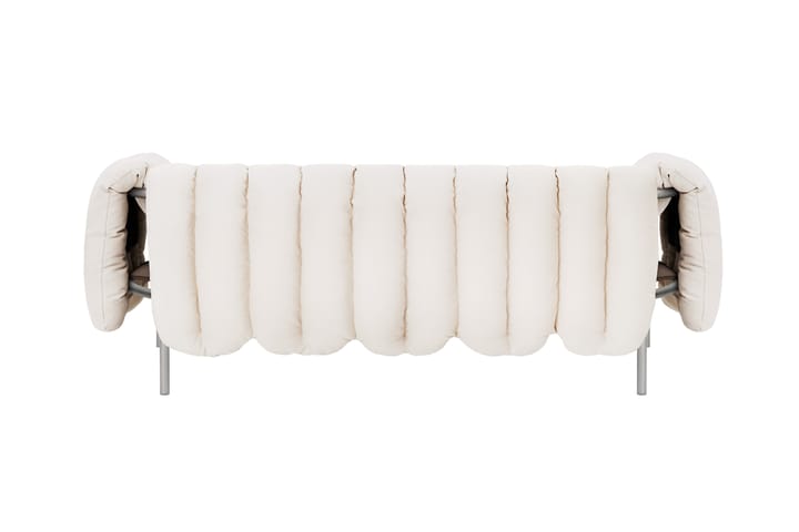 Canapé Puffy 2,5 places 205 cm, Natural-acier inoxydable Hem