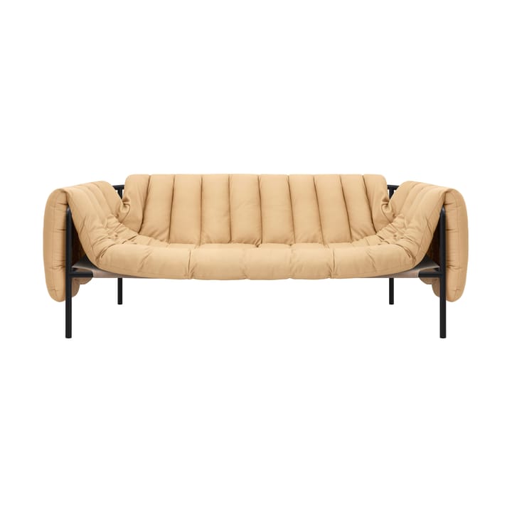 Canapé Puffy 2,5 places 205 cm - Sand leather-black grey - Hem