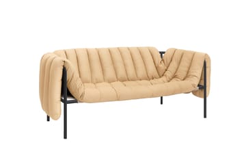 Canapé Puffy 2,5 places 205 cm - Sand leather-black grey - Hem