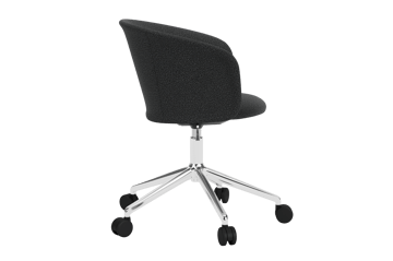 Chaise de bureau Kendo Swivel à 5 roulettes - Graphite-polished aluminium - Hem