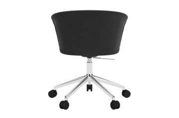 Chaise de bureau Kendo Swivel à 5 roulettes - Graphite-polished aluminium - Hem