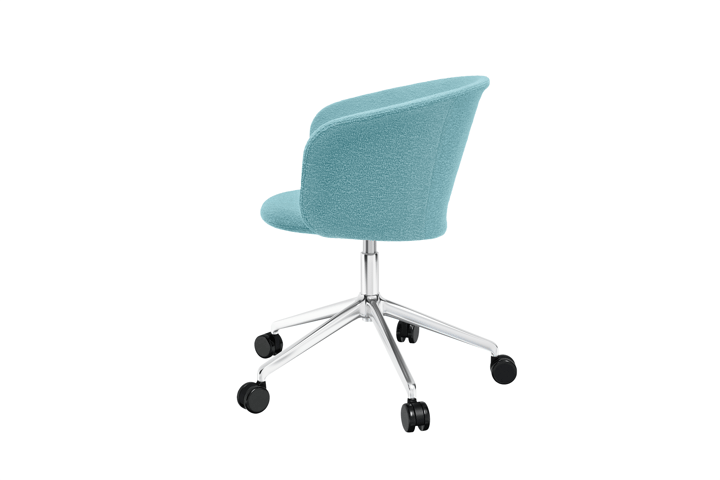 Chaise de bureau Kendo Swivel à 5 roulettes, Icicle-polished aluminium Hem