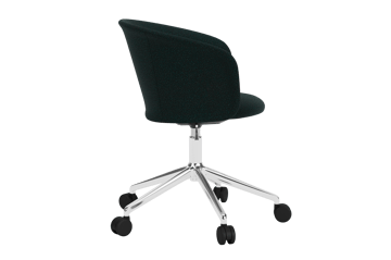 Chaise de bureau Kendo Swivel à 5 roulettes - Pine-polished aluminium - Hem