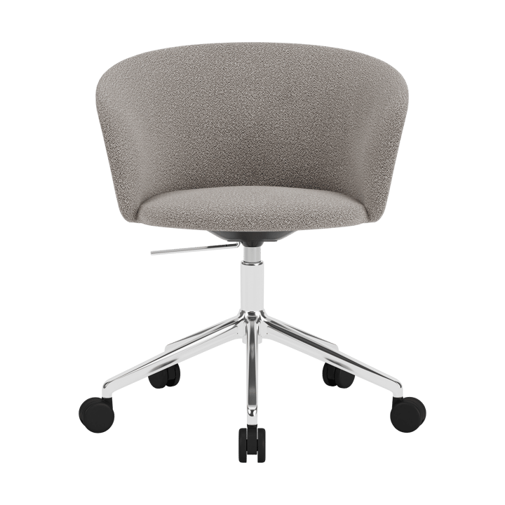 Chaise de bureau Kendo Swivel à 5 roulettes - Porcelain-polished aluminium - Hem