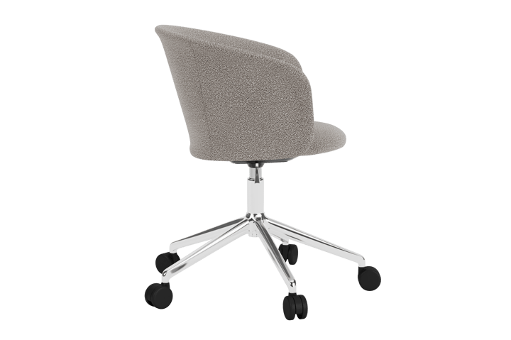 Chaise de bureau Kendo Swivel à 5 roulettes, Porcelain-polished aluminium Hem