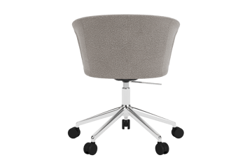 Chaise de bureau Kendo Swivel à 5 roulettes - Porcelain-polished aluminium - Hem