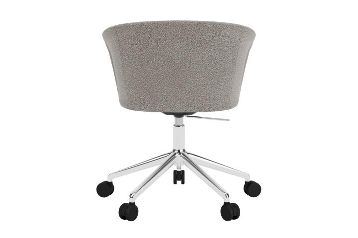 Chaise de bureau Kendo Swivel à 5 roulettes, Porcelain-polished aluminium Hem