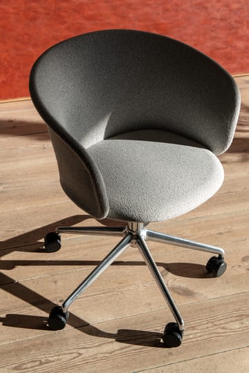 Chaise de bureau Kendo Swivel à 5 roulettes - Porcelain-polished aluminium - Hem