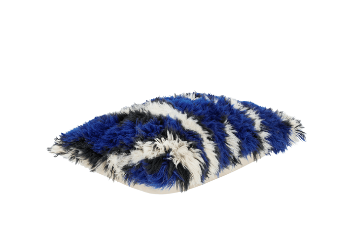 Coussin Monster Large 40x60 cm, Ultramarine blue-off white Hem