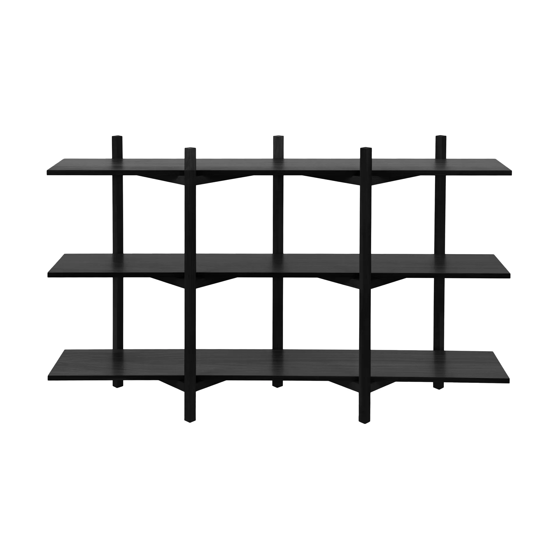 Etagére Zig Zag Low 175x100 cm, Black Hem