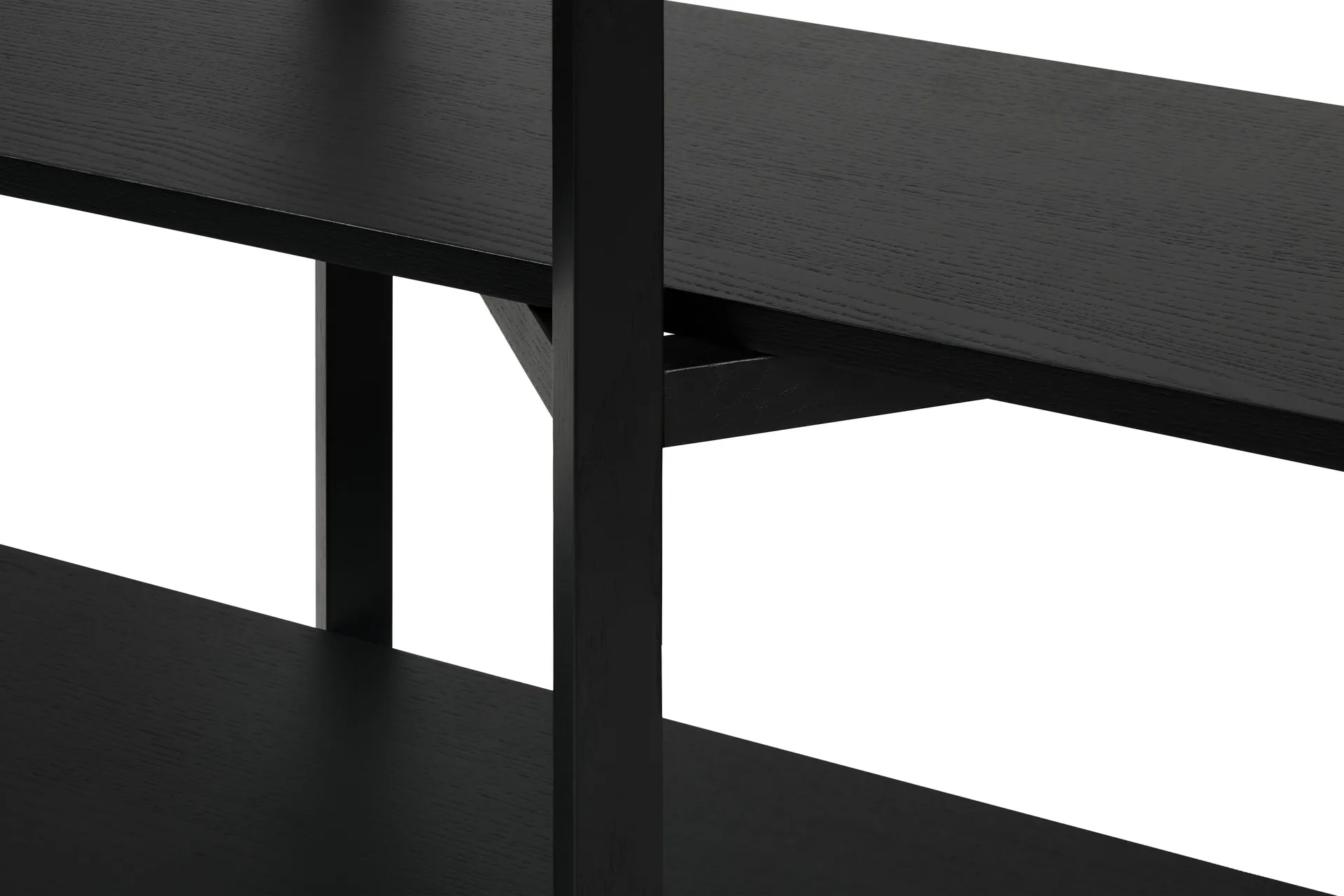 Etagére Zig Zag Low 175x100 cm, Black Hem