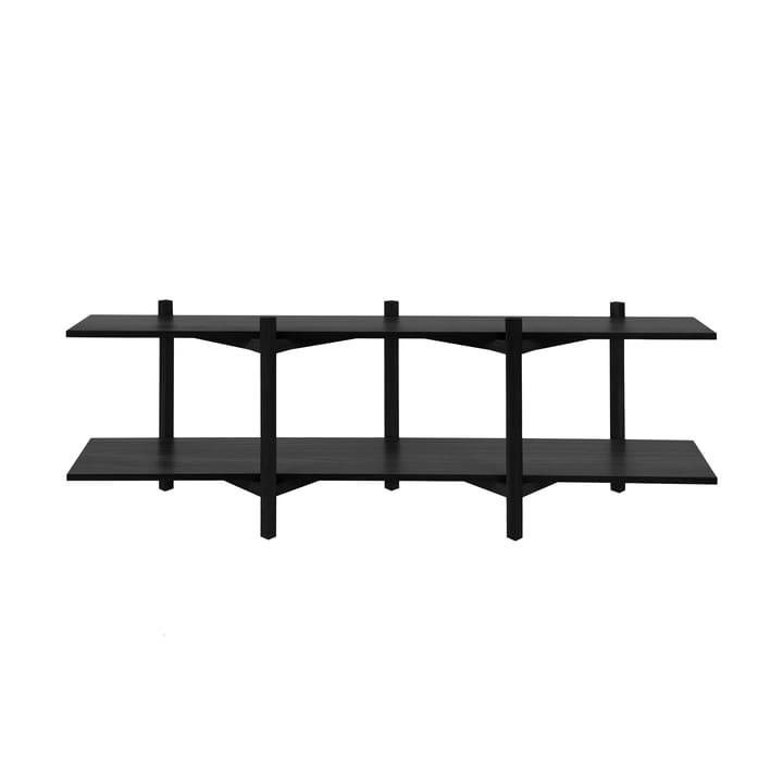 Etagére Zig Zag Media 194x57 cm - Black - Hem