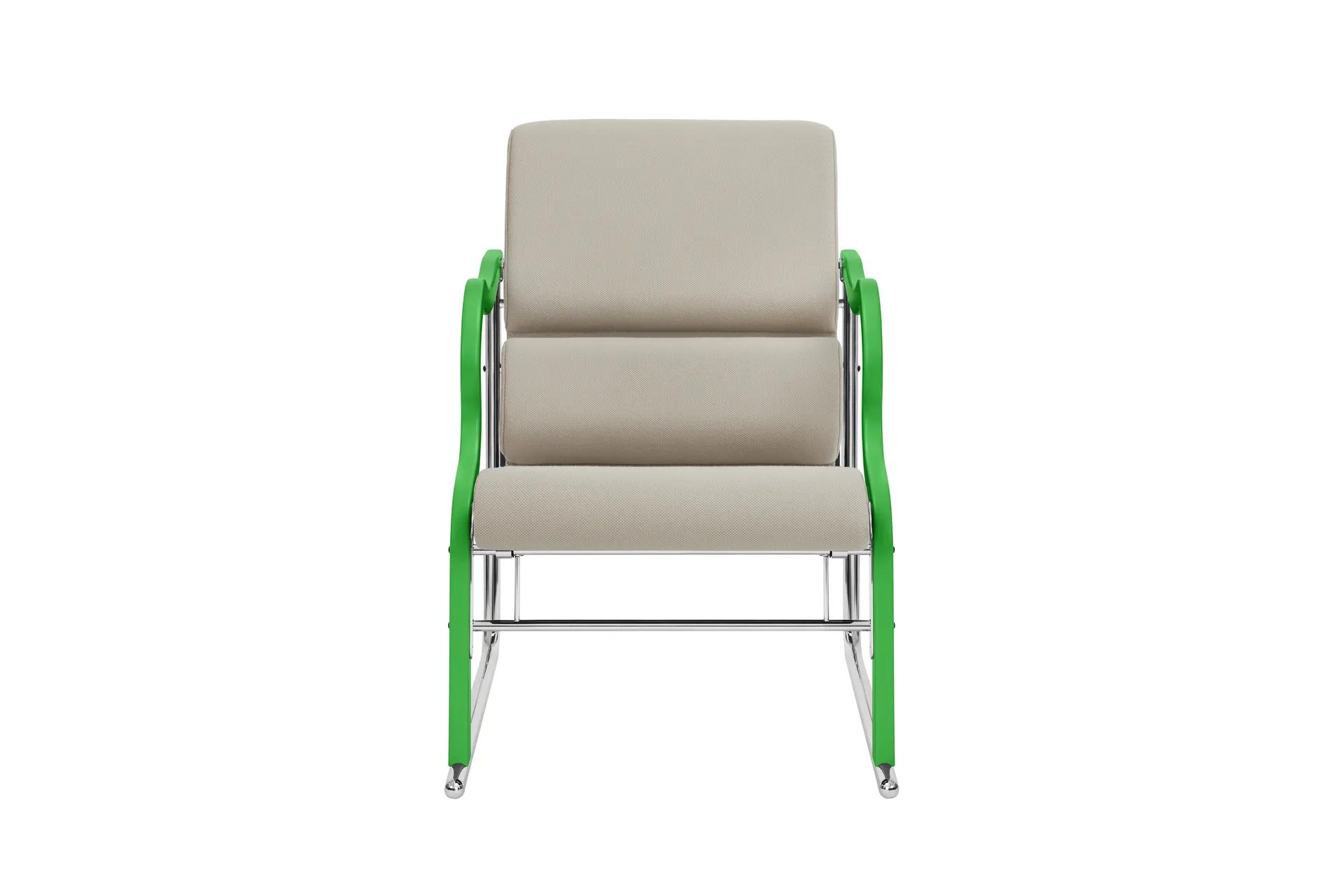 Fauteuil lounge Experiment 501, Green-light beige Hem