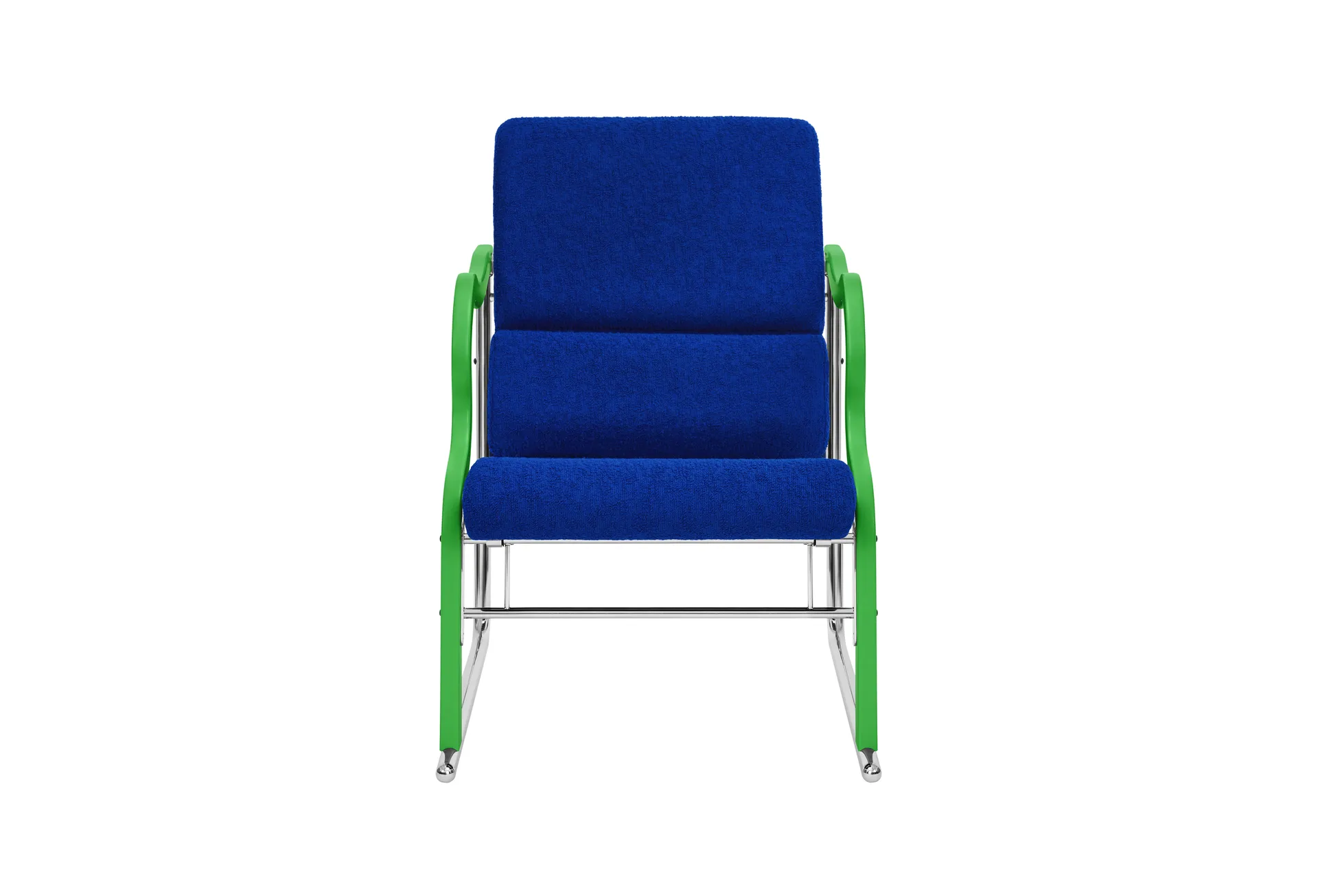 Fauteuil lounge Experiment 501, Green-ultramarine Hem