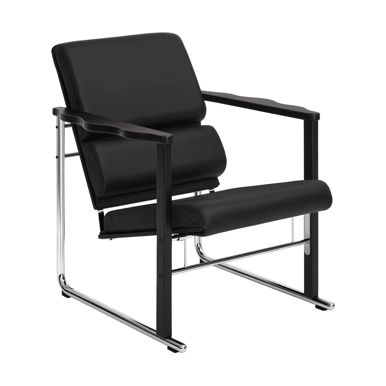 Hem Fauteuil lounge Experiment 502 Black-black leather
