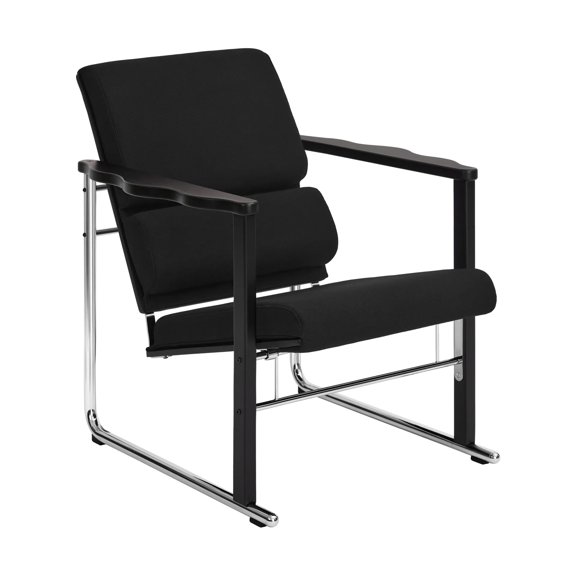 Fauteuil lounge Experiment 502, Black-black Hem