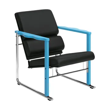 Fauteuil lounge Experiment 502 - Blue-black leather - Hem