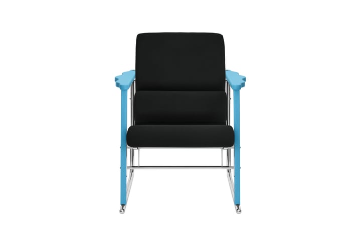 Fauteuil lounge Experiment 502, Blue-black Hem