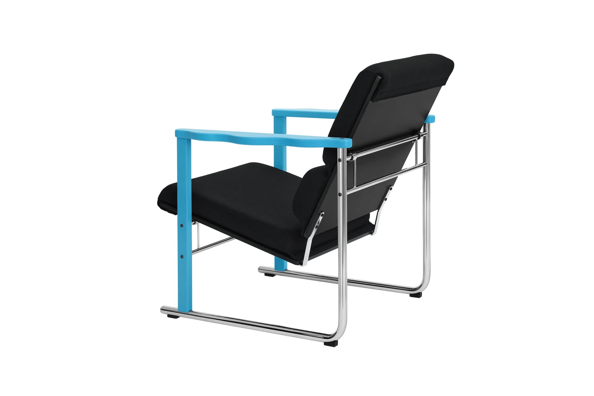 Fauteuil lounge Experiment 502, Blue-black Hem