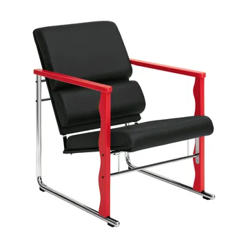 Fauteuil lounge Experiment 503 - Red-black leather - Hem