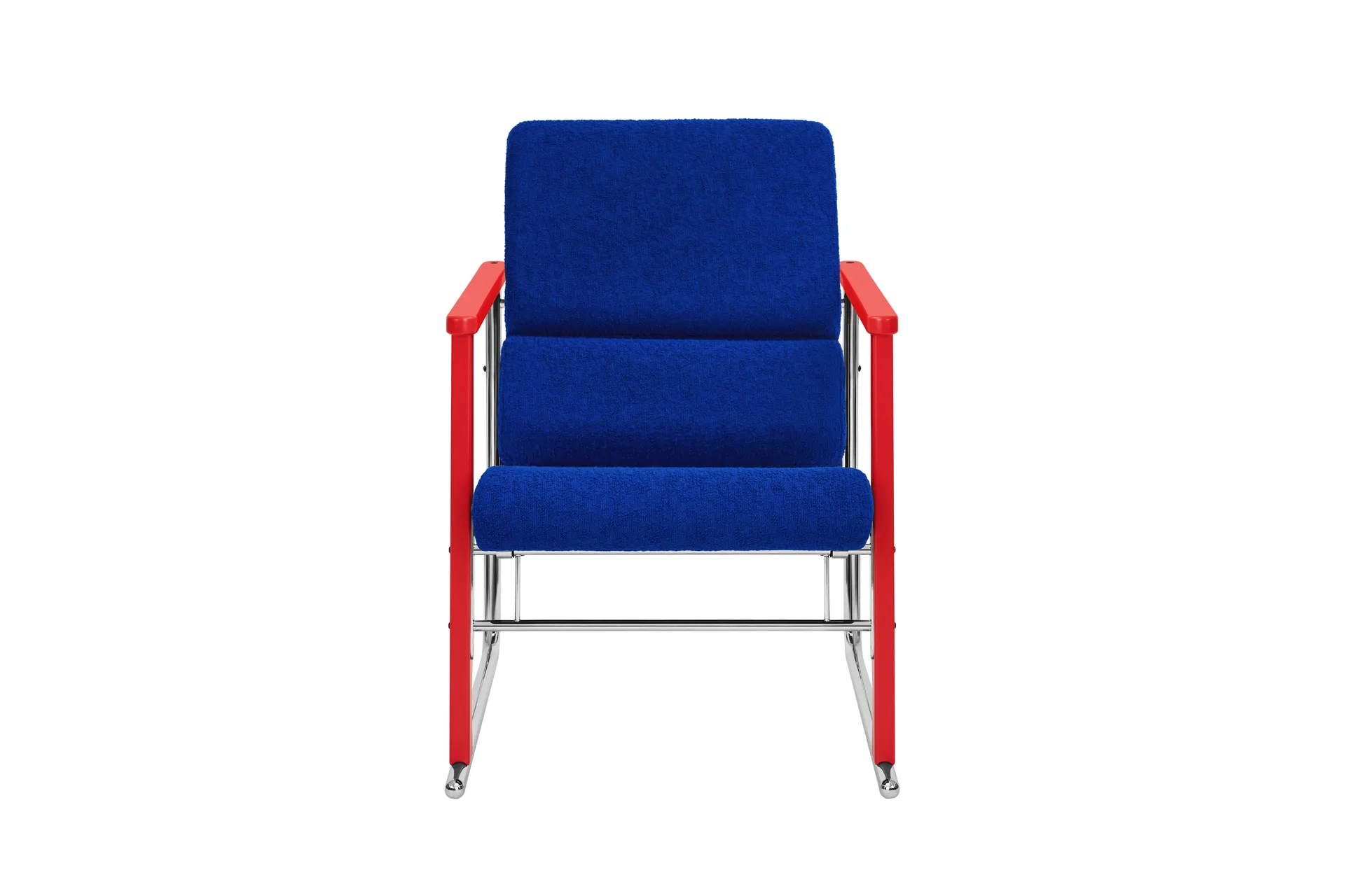 Fauteuil lounge Experiment 503, Red-ultramarine Hem