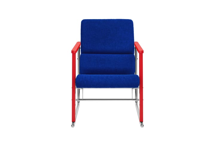 Fauteuil lounge Experiment 503, Red-ultramarine Hem