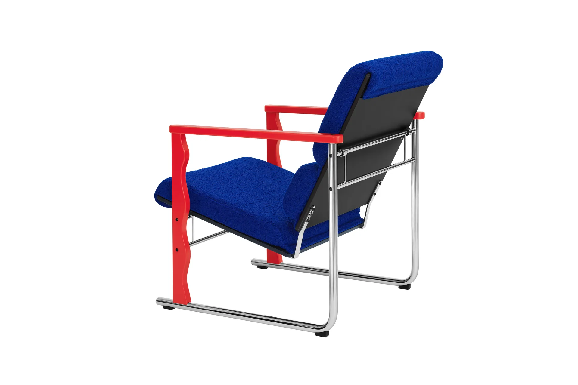 Fauteuil lounge Experiment 503, Red-ultramarine Hem