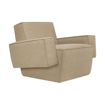 Fauteuil lounge Hunk avec accoudoirs - Beige - Hem