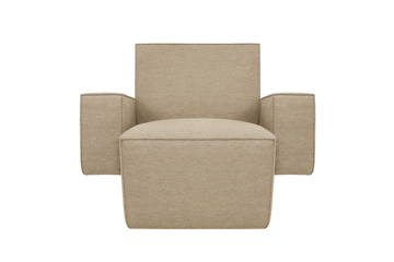 Fauteuil lounge Hunk avec accoudoirs - Beige - Hem