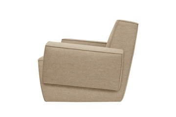 Fauteuil lounge Hunk avec accoudoirs - Beige - Hem