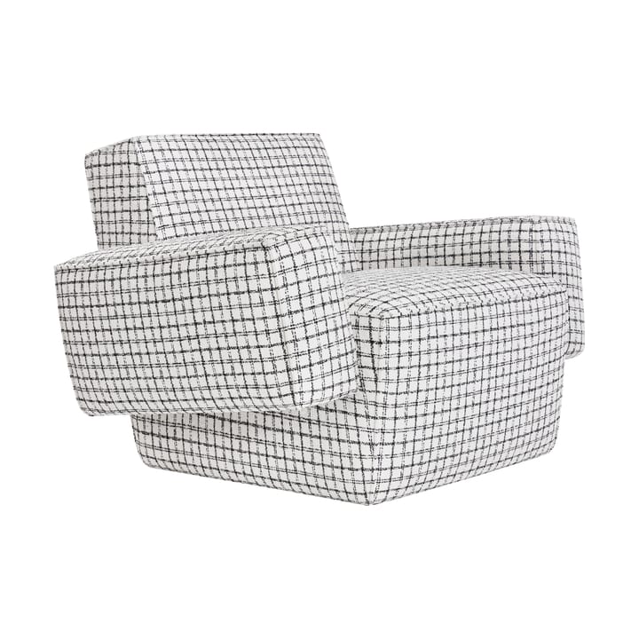 Fauteuil lounge Hunk avec accoudoirs - Checkered black/white - Hem